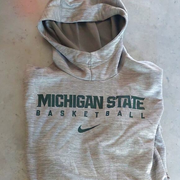 Womens Nike Dri-Fit Michigan State Basketball Hoodie MSU M - Picture 1 of 6